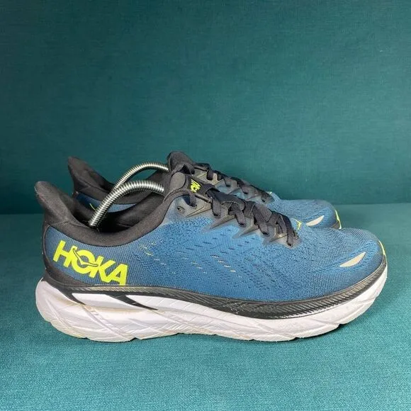 Size 11.5 - Men’s Hoka One Clifton 8 multicolor shoes