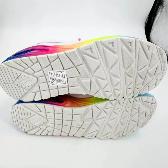 Skechers Air Uno Pop of Sunshine Low Top Womens Casual Fashion Shoes Sneaker 6.5
