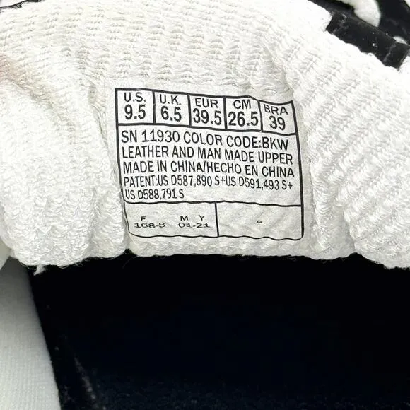 Skechers D’Lites Women’s 9.5 Black/White Memory Foam Sport Sneakers Casual Shoes