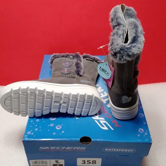 Skechers  Girls Street Cleats Drizzly Dream Shoes  SIZE-1 GIRLS  COD/358