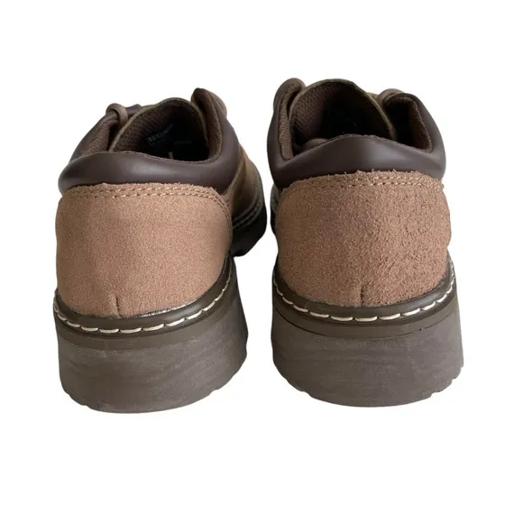 Skechers Parties Mate Oxford Shoes Women’s Size 8.5 Mocha Comfort Modern Chunky