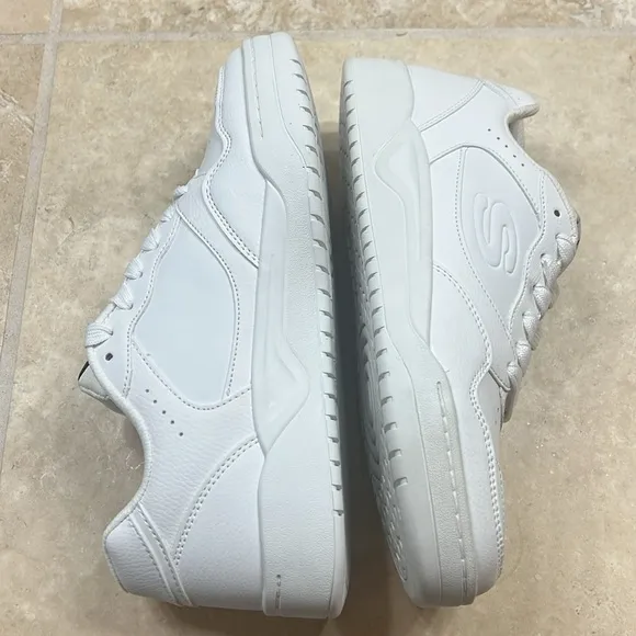Skechers Street Los Angeles Koopa Volley Low Varsity White Athletic Shoes NIB