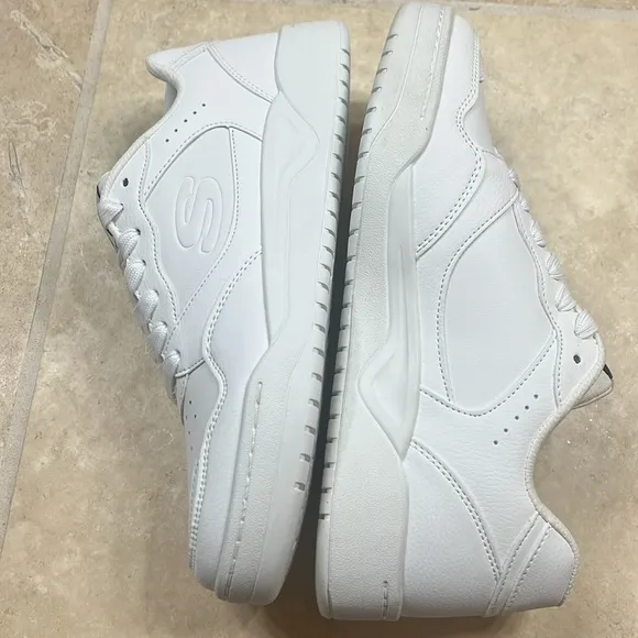Skechers Street Los Angeles Koopa Volley Low Varsity White Athletic Shoes NIB