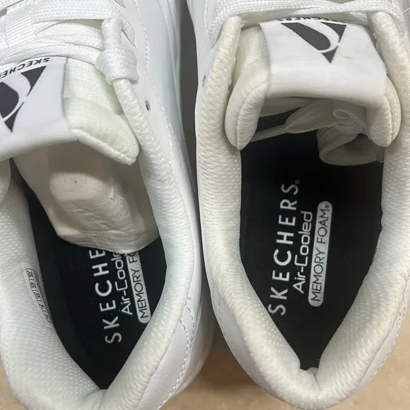 Skechers Street Los Angeles Koopa Volley Low Varsity White Athletic Shoes NIB
