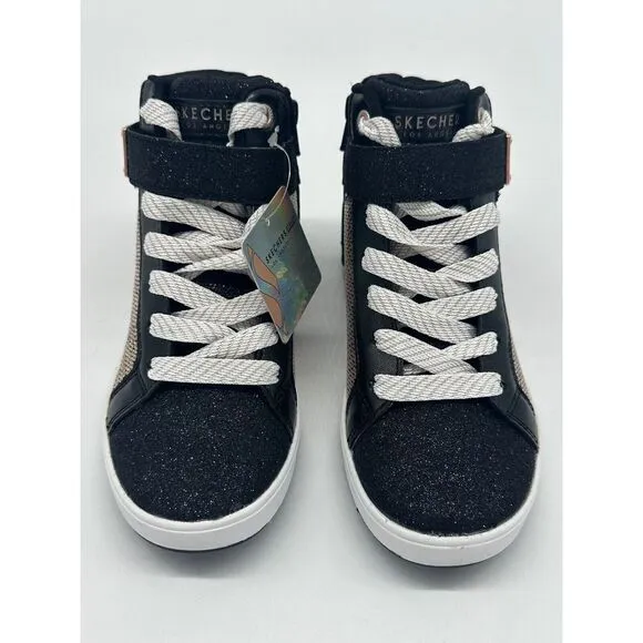 Skechers Street Los Angeles Sneakers/Shoes 310612L/BKRG Size 1 Girls Kids