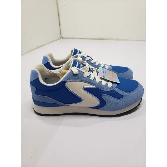 Skechers Street Los Angeles Women’s Blue &amp; White Memory Foam Sneakers size 9