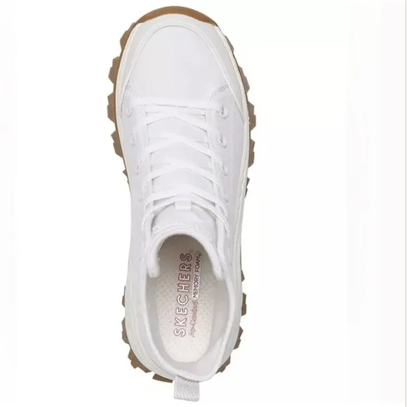 SKECHERS WHITE STREET HI-RYZE SHOES