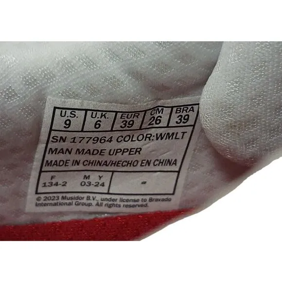 Skechers X ROLLING STONES Uno Sneakers Sz 9 White Multicolor TONGUE Say It Loud