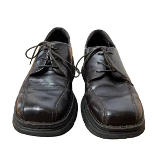 Sketchers Mens 12 Vintage Y2K CHUNKY LUG SOLE Leather Shoes Square Toe Brown