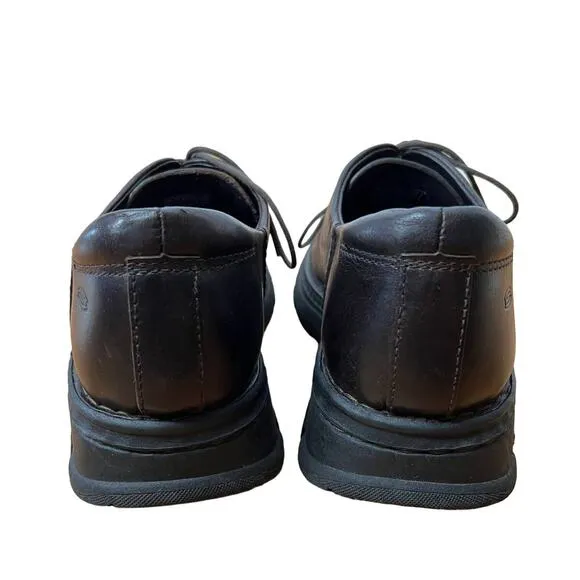 Sketchers Mens 12 Vintage Y2K CHUNKY LUG SOLE Leather Shoes Square Toe Brown