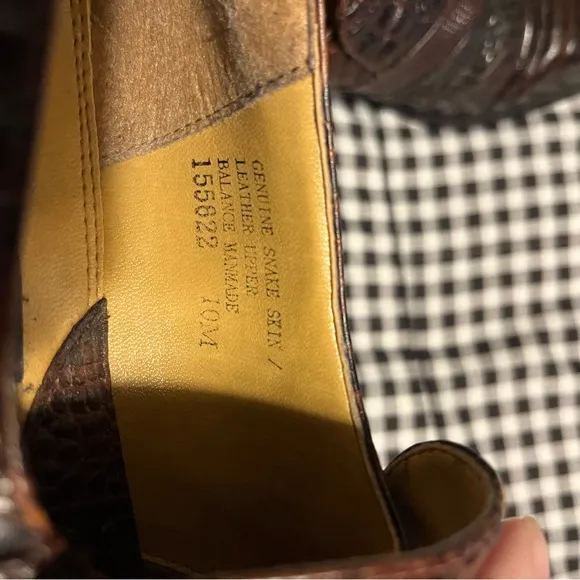 Snakeskin dress shoes