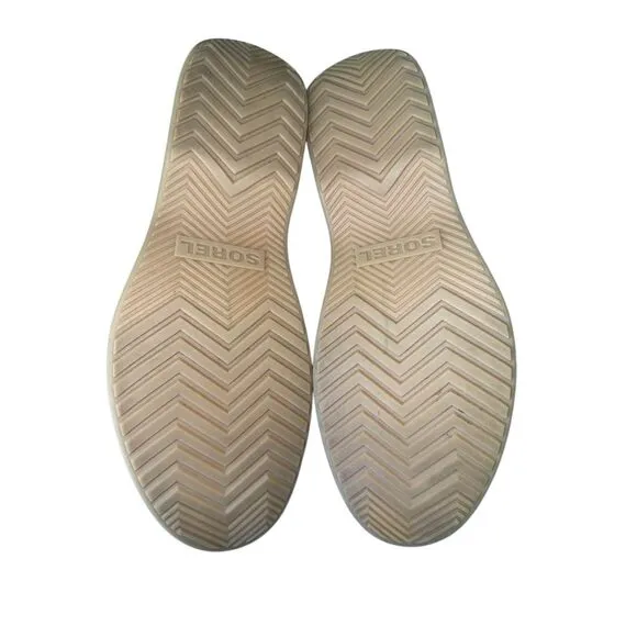 SOREL Dayspring Slide Platform Sandal In Cream/Chalk/ Gum 16