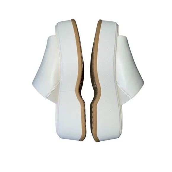 SOREL Dayspring Slide Platform Sandal In Cream/Chalk/ Gum 16