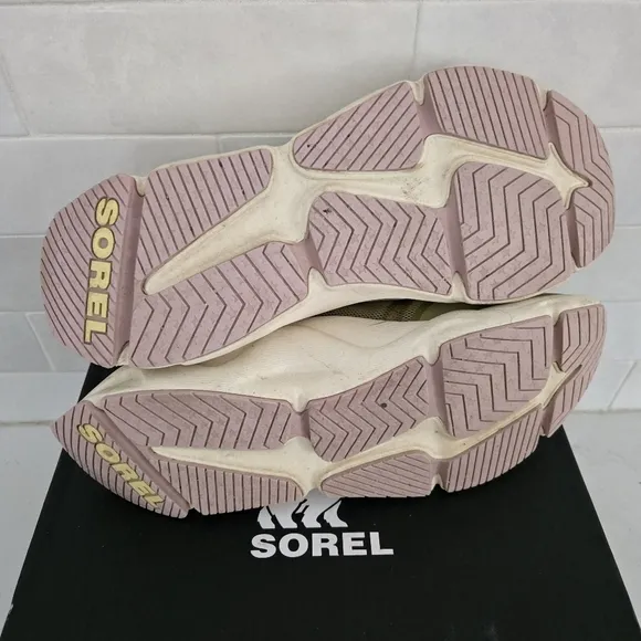 SOREL Kinetic RNGED Float Sneakers Casual Chunky Shoes Olive Shade Shale Mauve