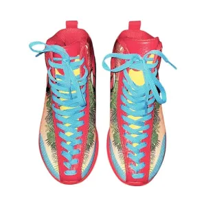 Soulsfeng Red Flamingo High Top Fashion Streetwear sneakers Women’s Size 9