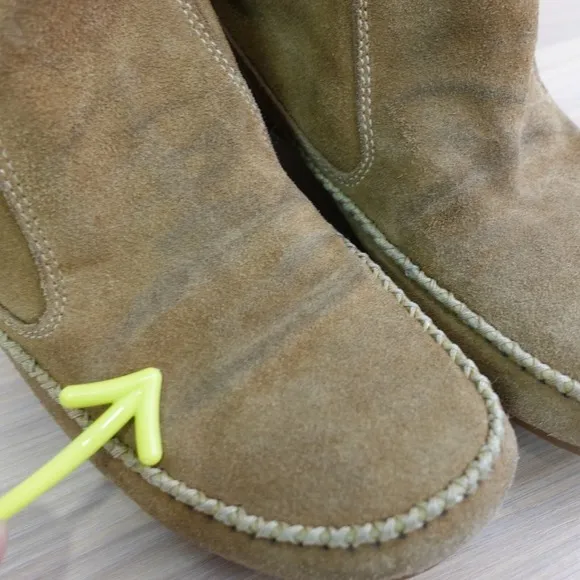 Southwestern Knee High Platform Boots Women 8.5 Camel Wedge Boho Tall CHOCOLAT