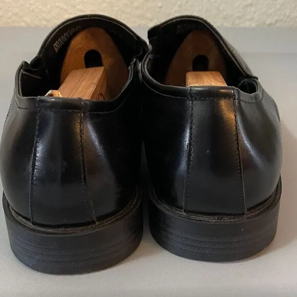 Stacy Adams Cassidy Black Leather Slip-On Loafers Dress Shoes