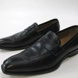 Stefano Branchini Strap Leather Dress Loafers Shoes Mens Fashion Footwear sz 7.5