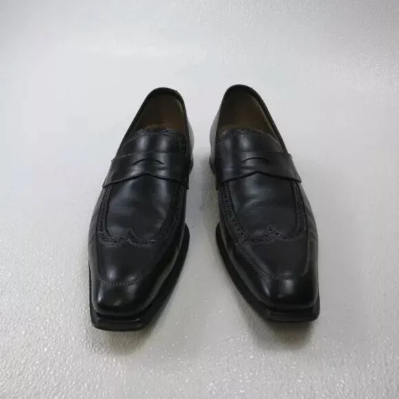 Stefano Branchini Strap Leather Dress Loafers Shoes Mens Fashion Footwear sz 7.5