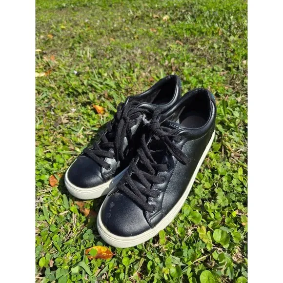 Steve Madden Black Leather Sneakers With Colorful Bead Design SIDE STREET/RISE F