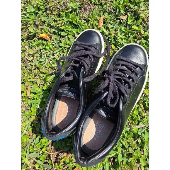 Steve Madden Black Leather Sneakers With Colorful Bead Design SIDE STREET/RISE F