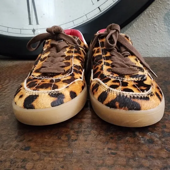 Steve Madden Braxton Leopard Print Retro Sneaker