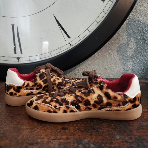 Steve Madden Braxton Leopard Print Retro Sneaker