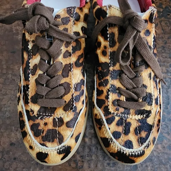 Steve Madden Braxton Leopard Print Retro Sneaker
