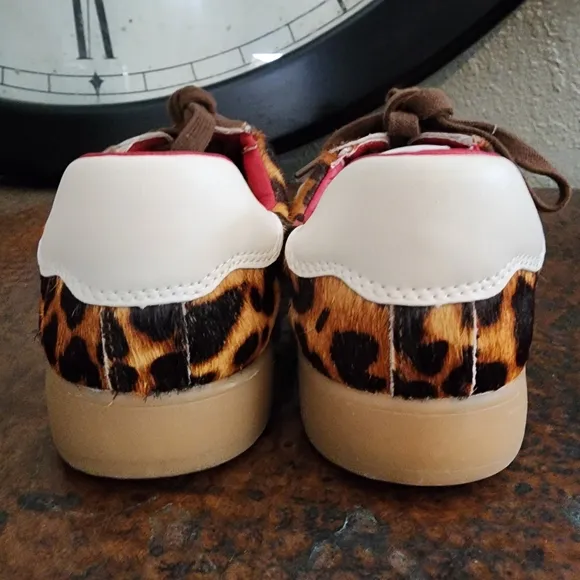 Steve Madden Braxton Leopard Print Retro Sneaker