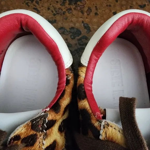 Steve Madden Braxton Leopard Print Retro Sneaker