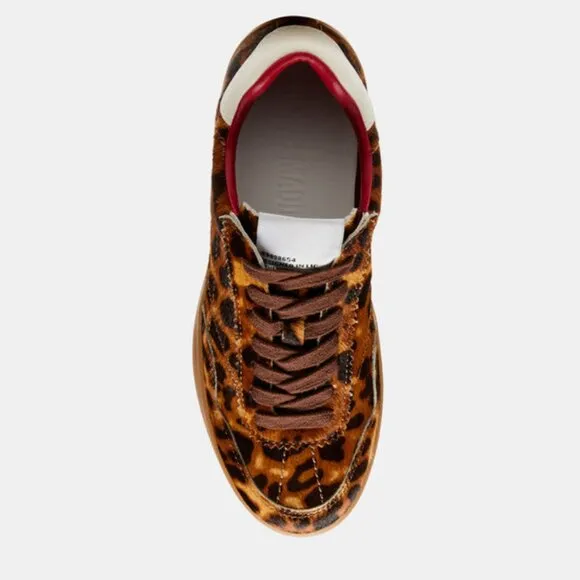 Steve Madden Braxton Leopard Print Retro Sneaker