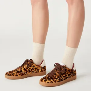 Steve Madden Braxton Leopard Print Retro Sneaker