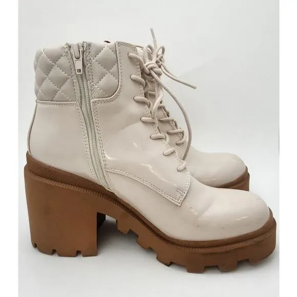 Steve Madden Chunky Boots womens 9.5 Y2K Heel platform winter boho