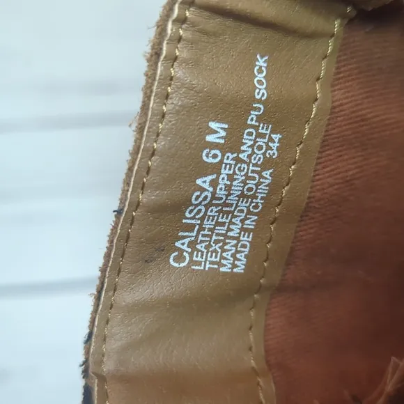Steve Madden Cognac Brown Suede Tall Fringe Calissa Boot Womens 6 RARE