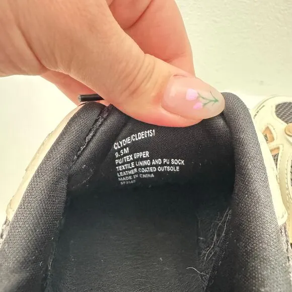 Steve Madden Cordyn Black and Tan Chunky Sneakers Women's 9.5
