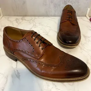 Steve Madden Dress Shoes Men's Sz 10.5 Leather Hoxton Wingtip Ombre‎ Business