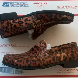 Steve Madden Mens Leopard Dress Shoes Size 10 *Brand New*