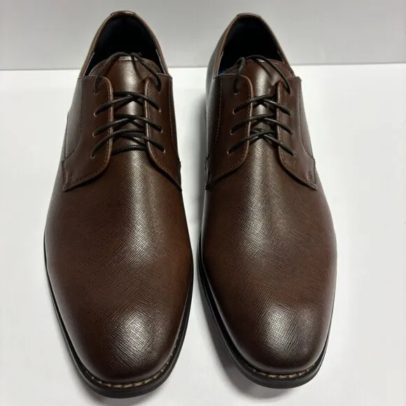 Steve Madden Men’s Sydney Brown Oxford Dress Shoes, Size 10 M