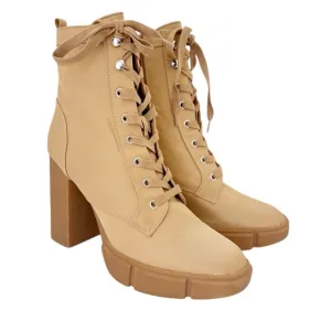 Steve Madden Tan Chunky Heel Hani Booties size 11