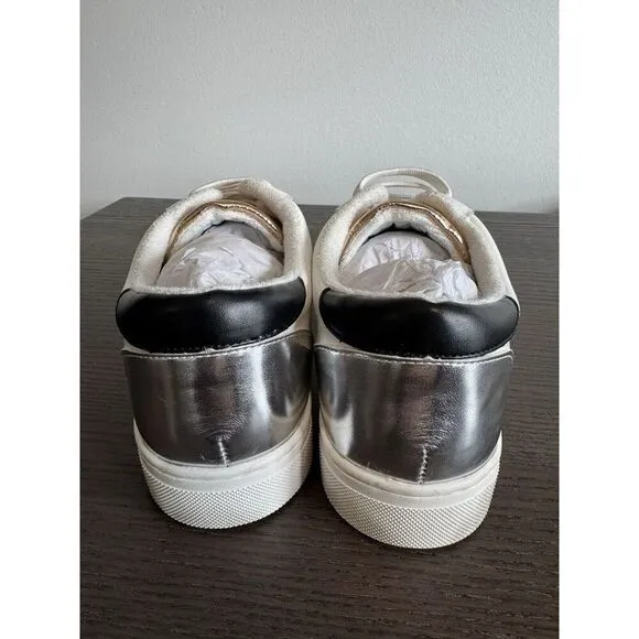 Steve Madden Women's 8.5 Rezume Sneakers Shoes New Star Pink Golden Leather