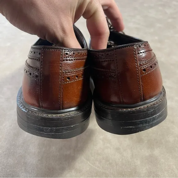 Stuart McGuire Wingtip Brown Leather Dress Shoes Men Size 9D