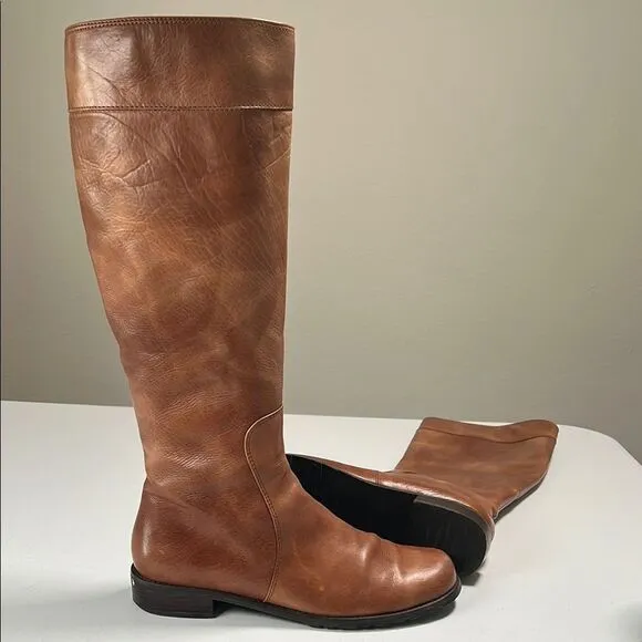 Stuart Weitzman Brown Leather Knee-High Boots