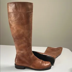 Stuart Weitzman Brown Leather Knee-High Boots