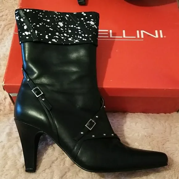Stunning Vintage Metallic Studded Boots