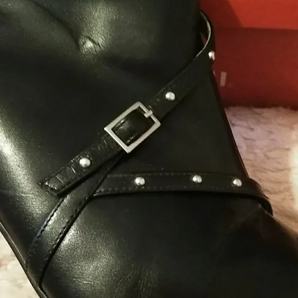 Stunning Vintage Metallic Studded Boots