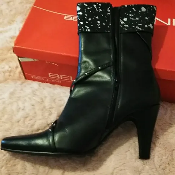 Stunning Vintage Metallic Studded Boots