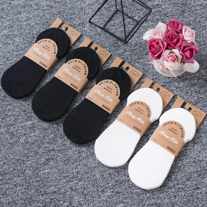 Summer Solid Color Ankle Boat Socks