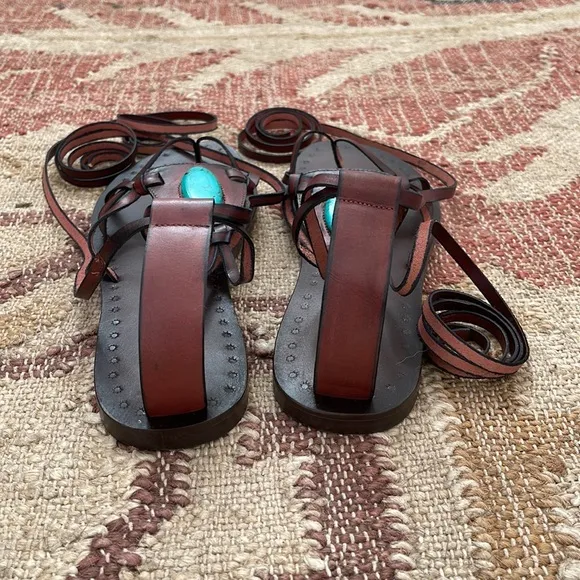 Sundance African Skies LaidbackLondon Handmade Gladiators Leather Flat Sandals