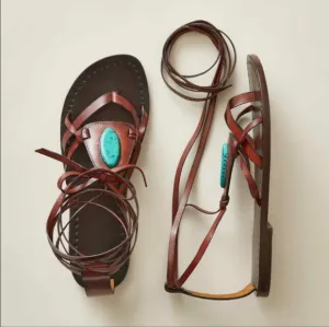 Sundance African Skies LaidbackLondon Handmade Gladiators Leather Flat Sandals