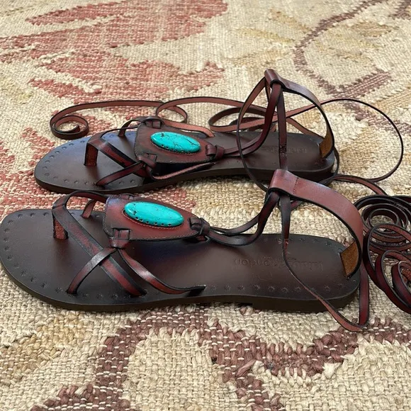 Sundance African Skies LaidbackLondon Handmade Gladiators Leather Flat Sandals